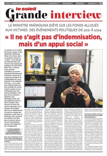 Mme Maïmouna Dièye lors d'un événement pour l'autonomisation des femmes