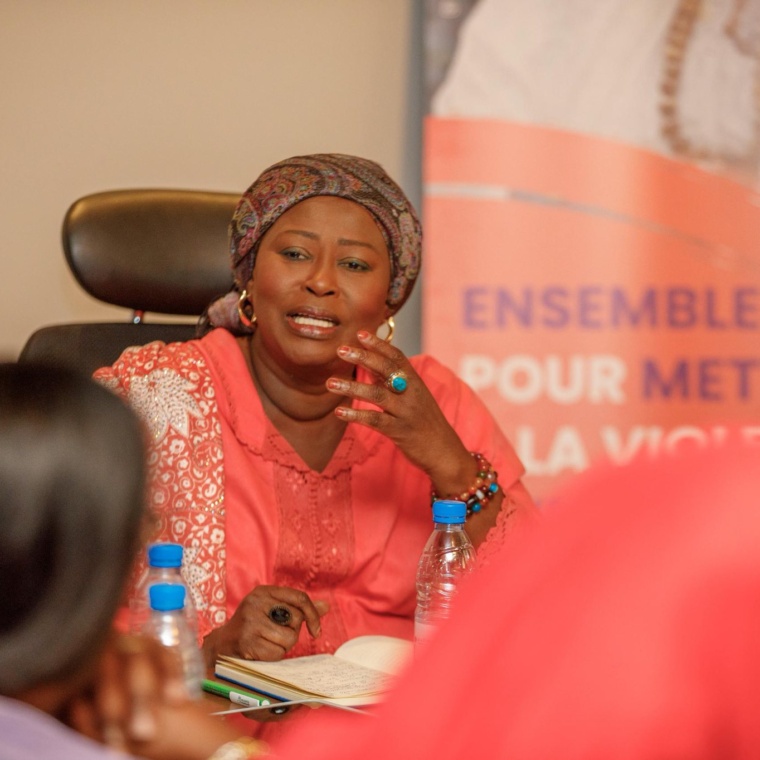 Mme Maïmouna Dièye, Ministre de la Famille, de l'Action sociale et des Solidarités du Sénégal